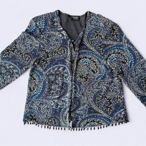 MSK Petite Beaded Cardigan